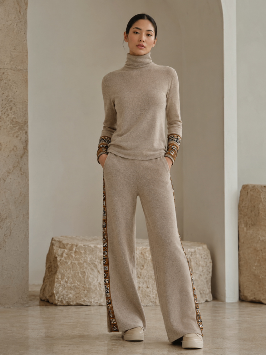 Sand Cashmere Lounge Set design board