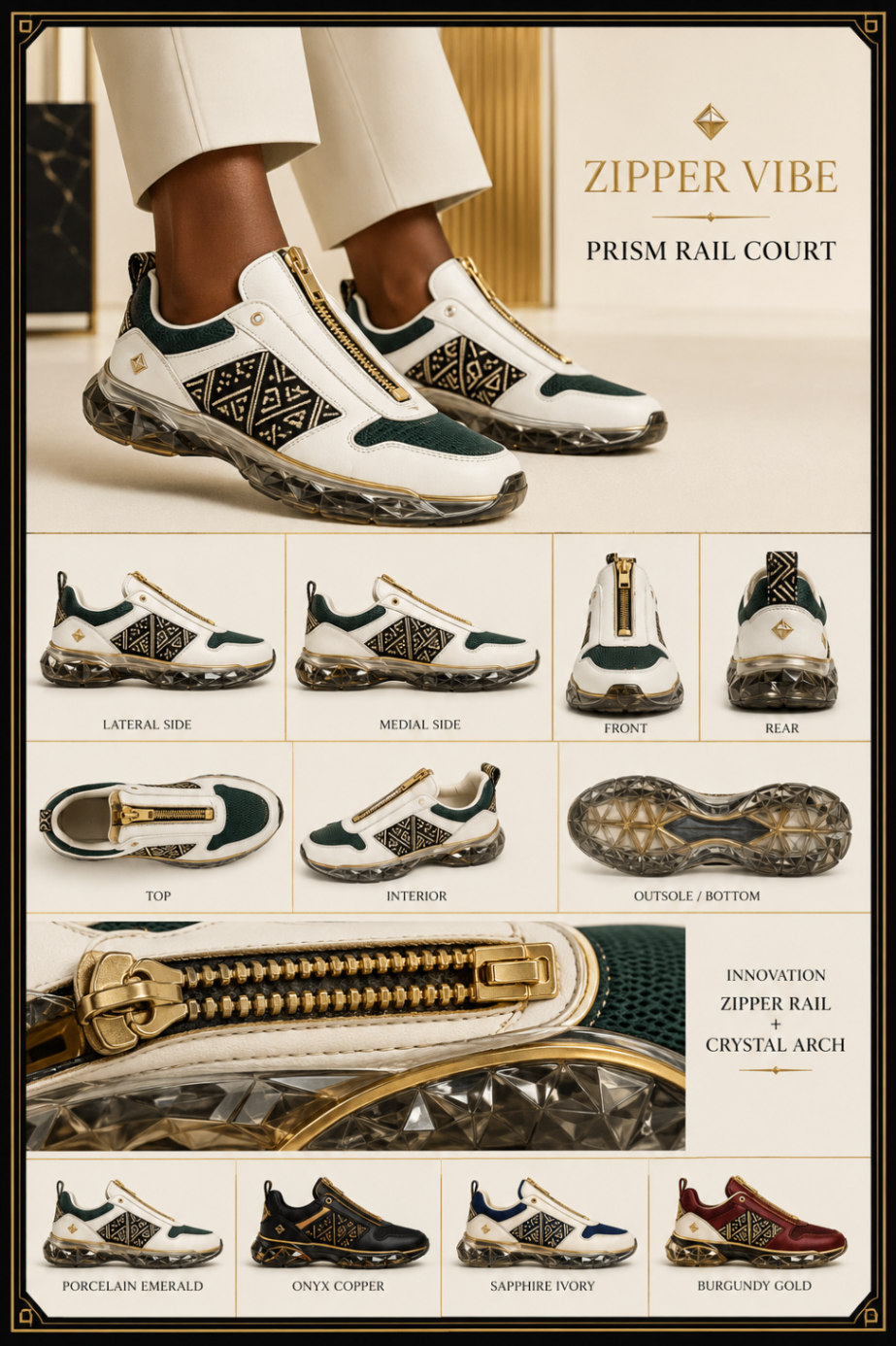 Prism Rail Court™ design board