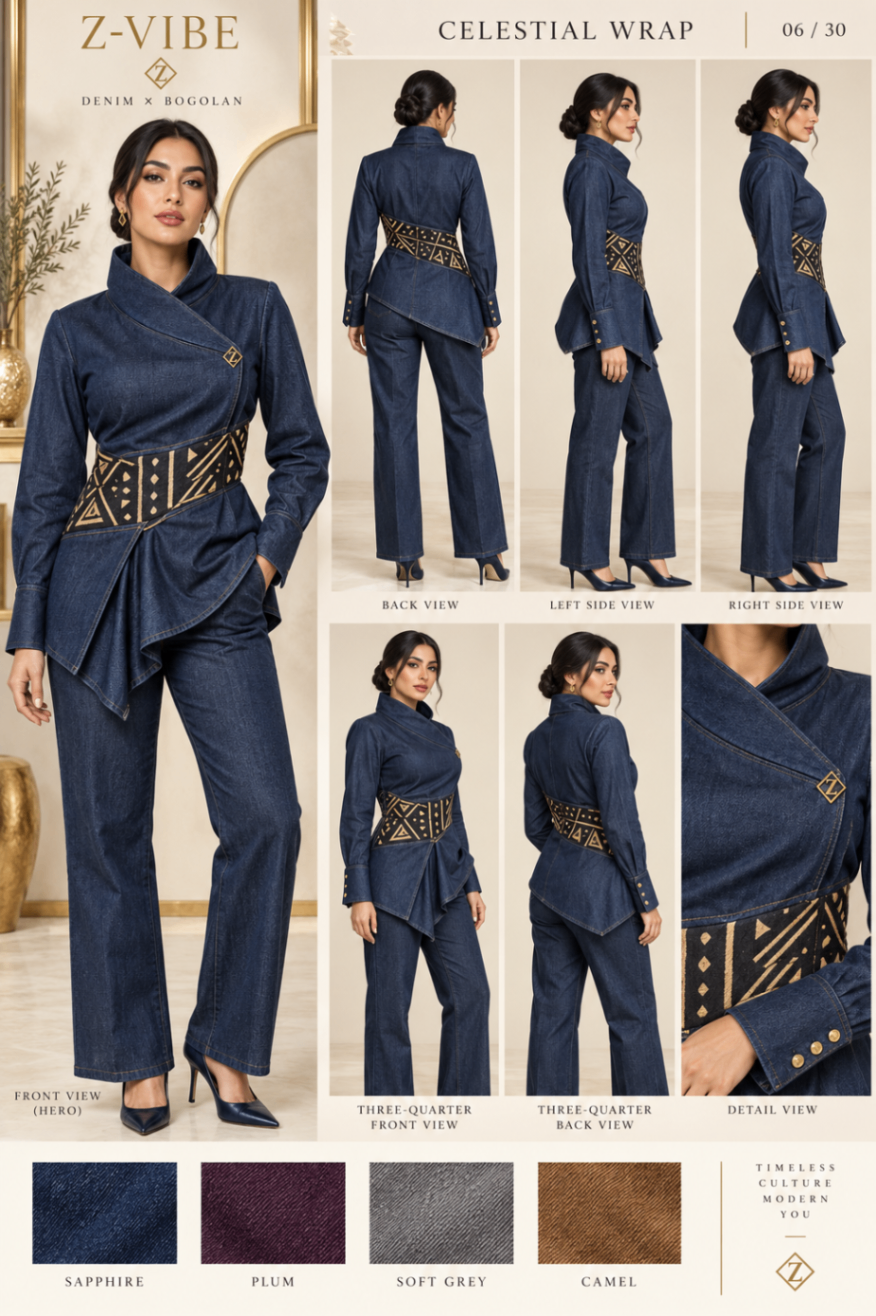 Z-Vibe Celestial Wrap™ Denim Suit — Women — Product