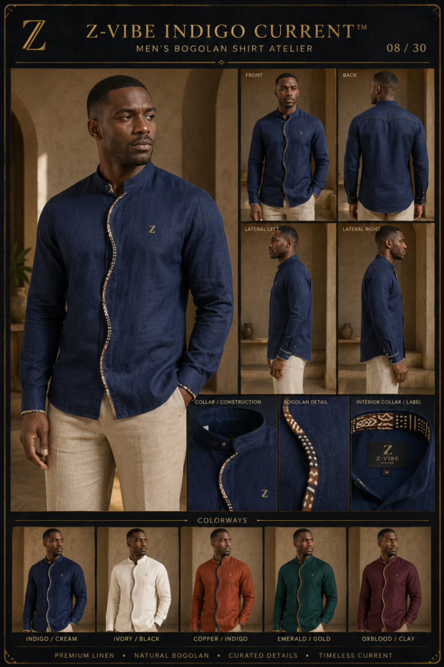 Z-Vibe Indigo Current™ Shirt design board
