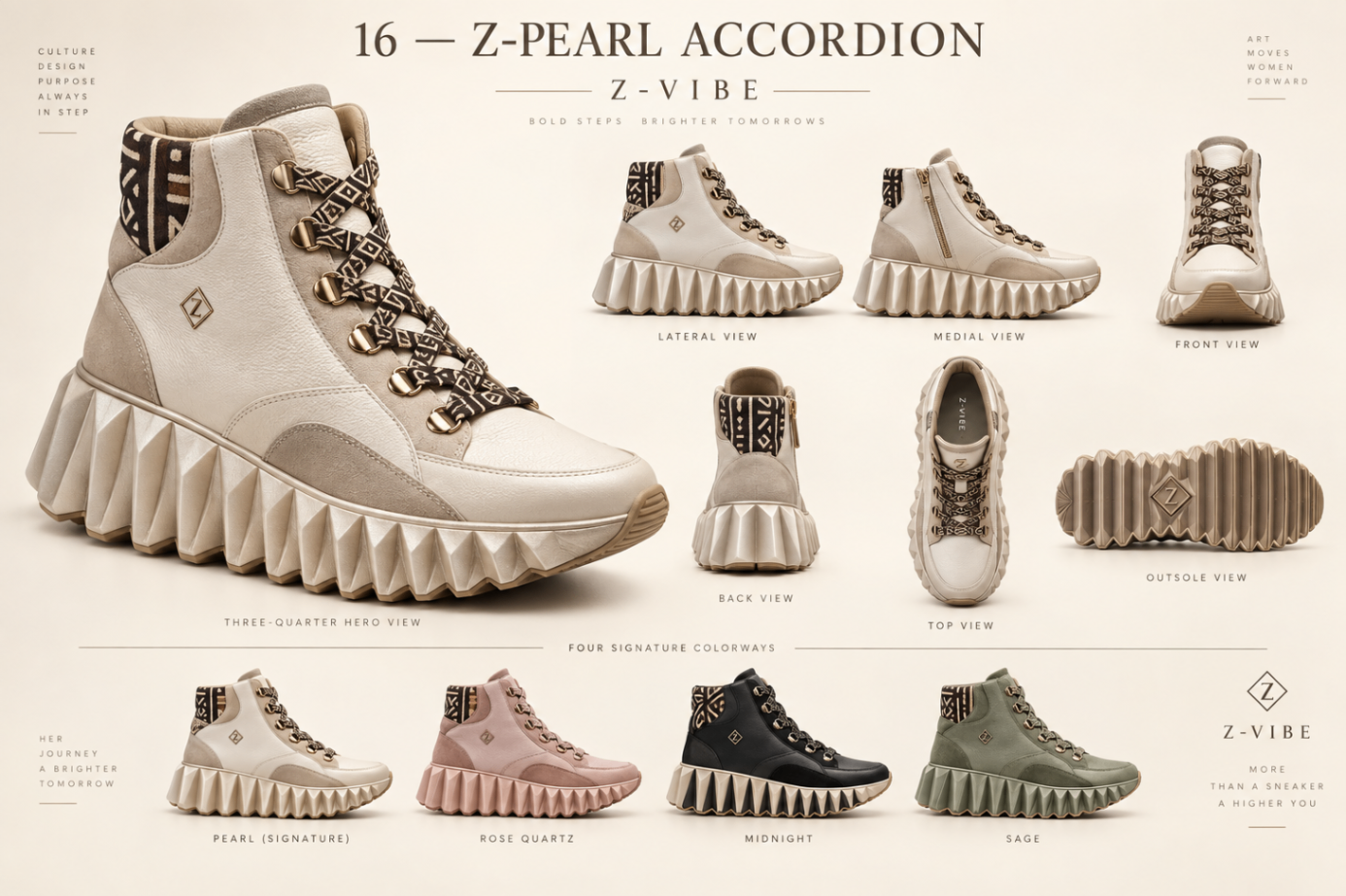 Z-Pearl Accordion™ High-Top design board
