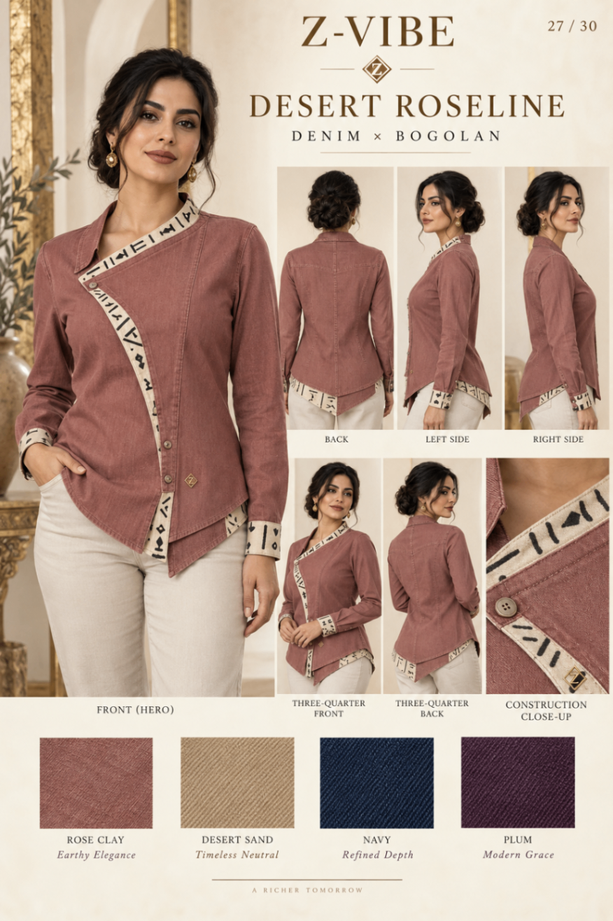 Z-Vibe Desert Roseline™ Denim Jacket — Women — Product
