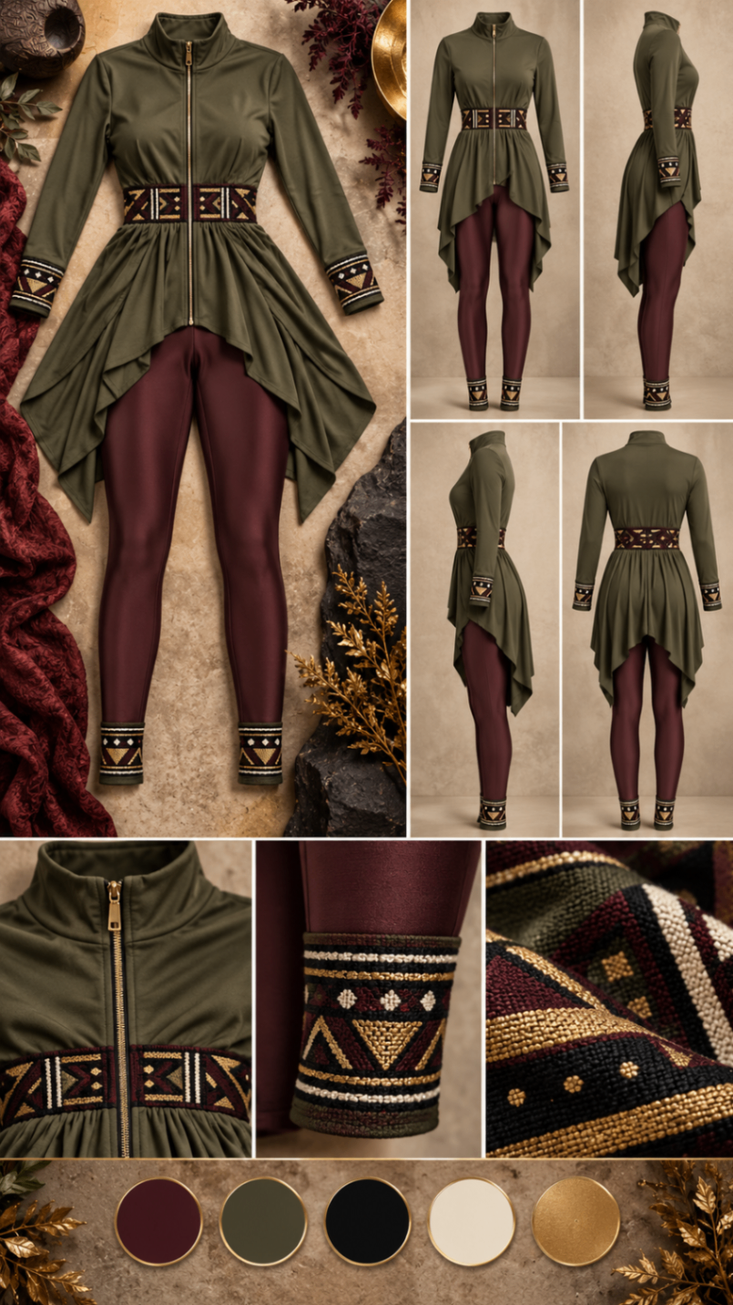 Olive Ember Cascade Set™ design board
