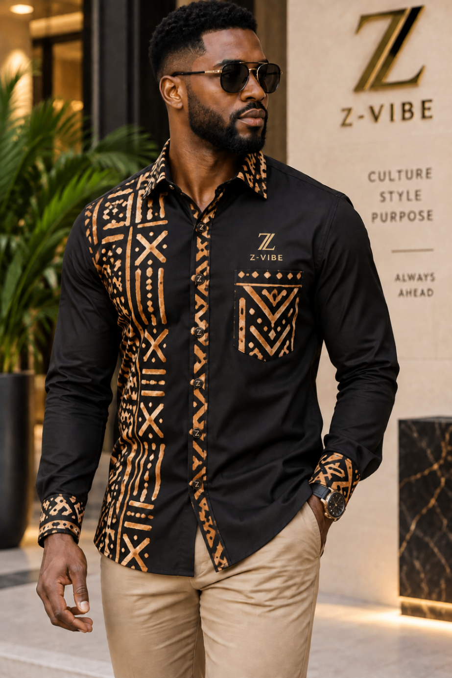 Signature Pocket Shirt — Onyx design board