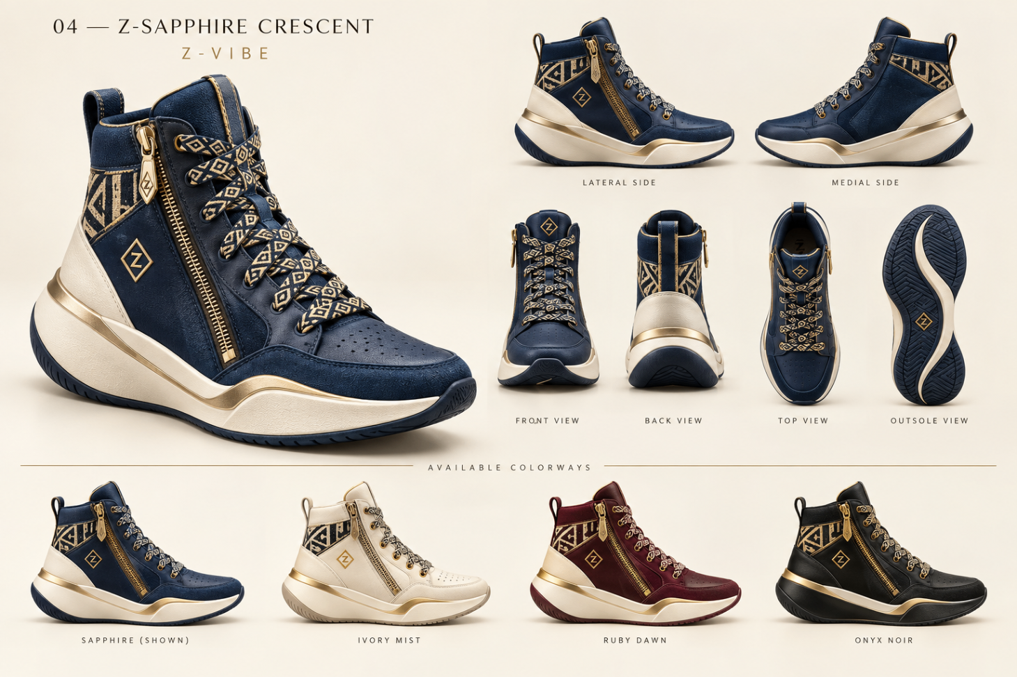 Z-Sapphire Crescent™ High-Top design board