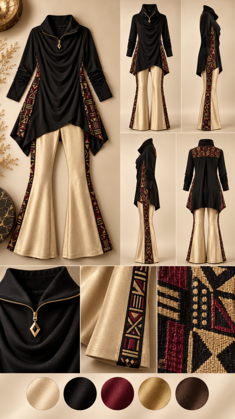Gilded Dune Flare Set™ design board