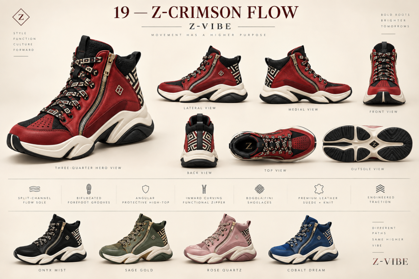 Z-Crimson Flow™ High-Top design board