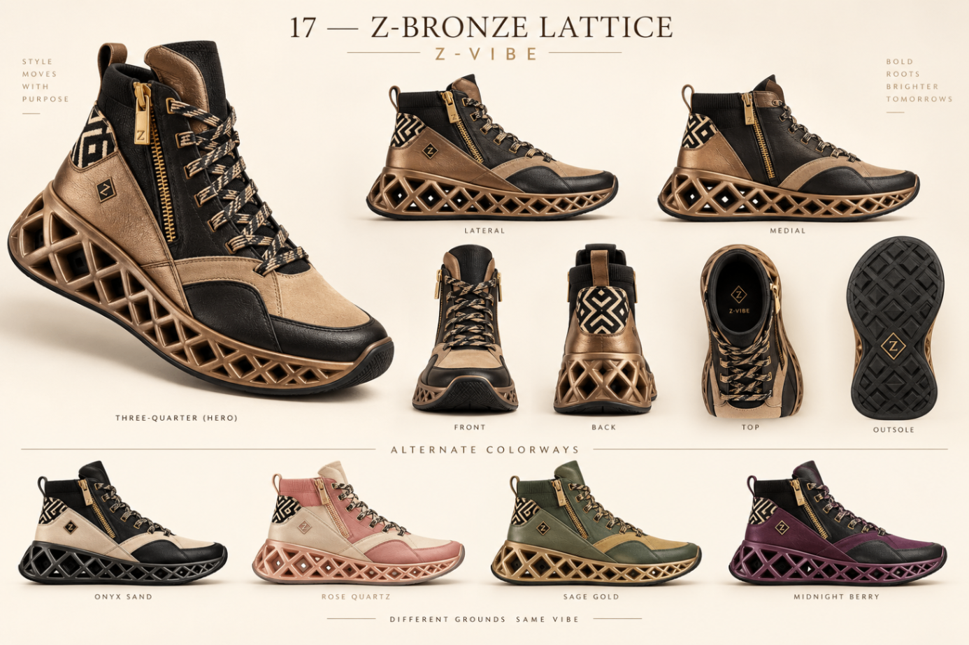 Z-Bronze Lattice™ High-Top design board