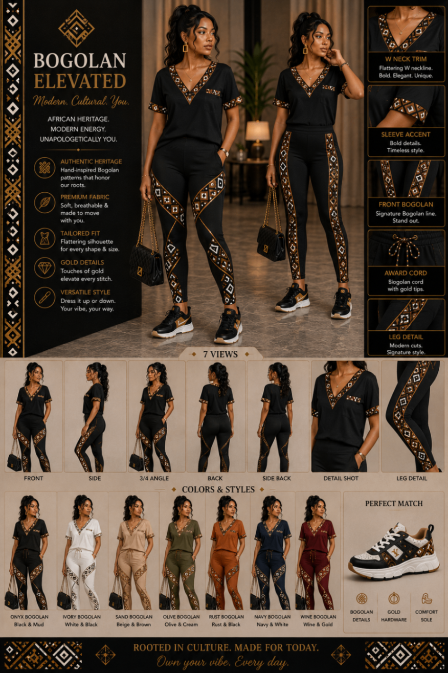 Bogolan mudcloth atelier — Zipper Vibe seven-view plate