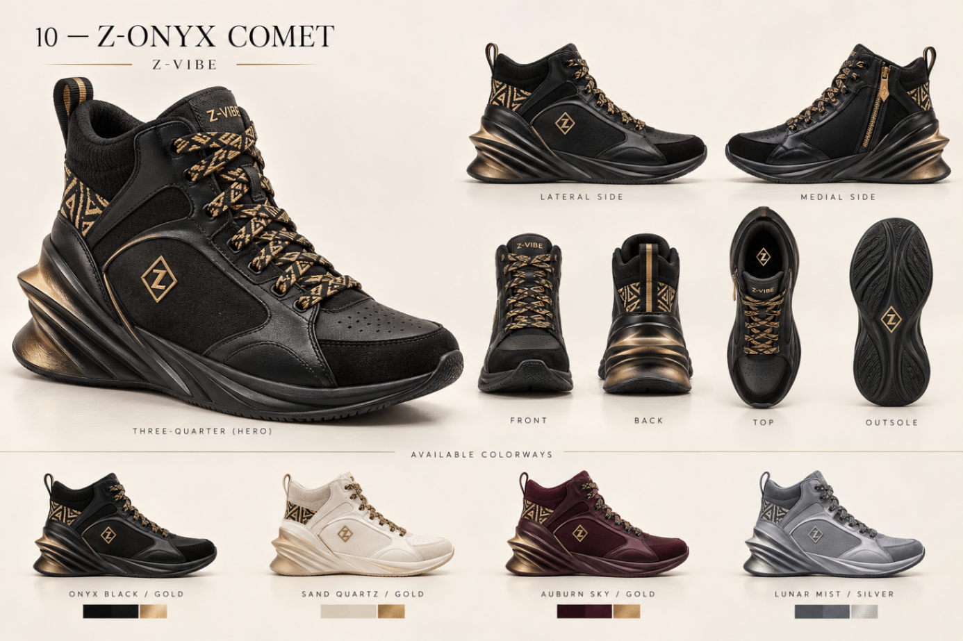 Z-Onyx Comet™ High-Top design board