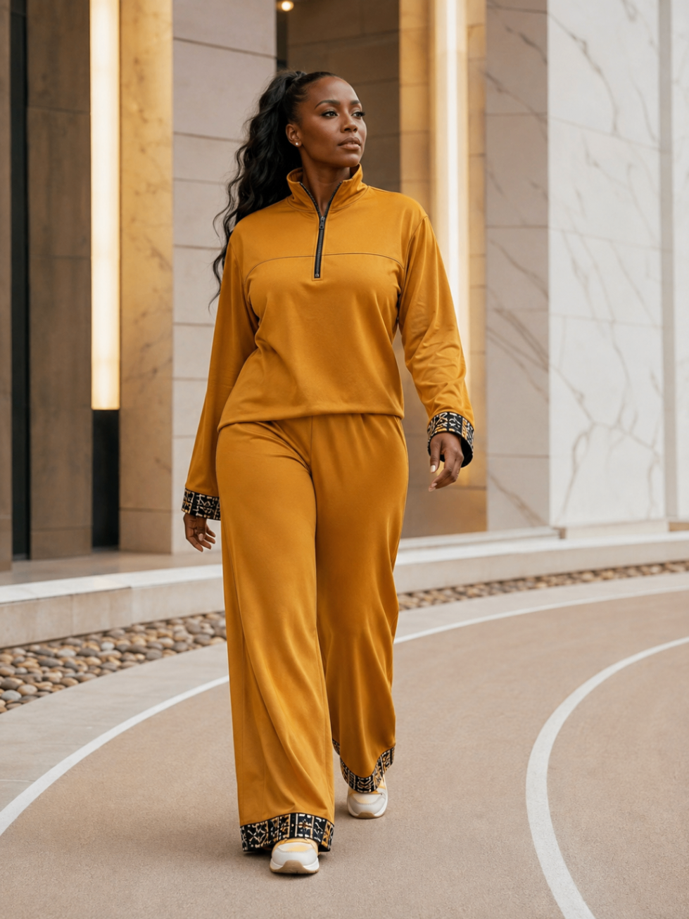 Amber Quarter-Zip Set design board