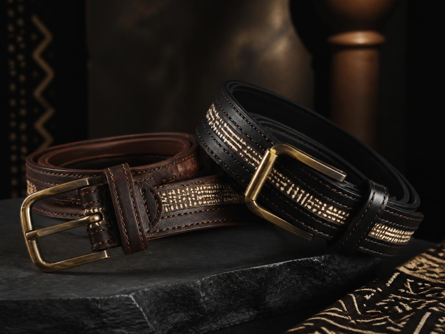 Belts — Zipper Vibe Wooden accent cover