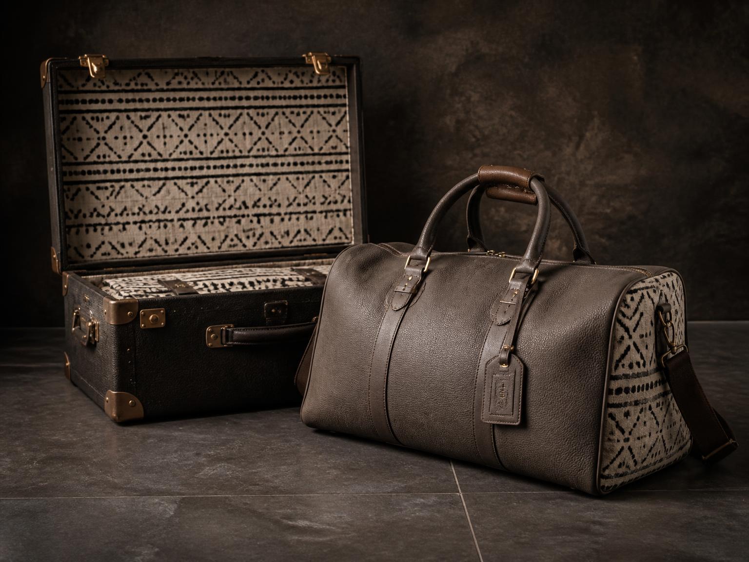 Travel Bags — Zipper Vibe Wooden accent cover