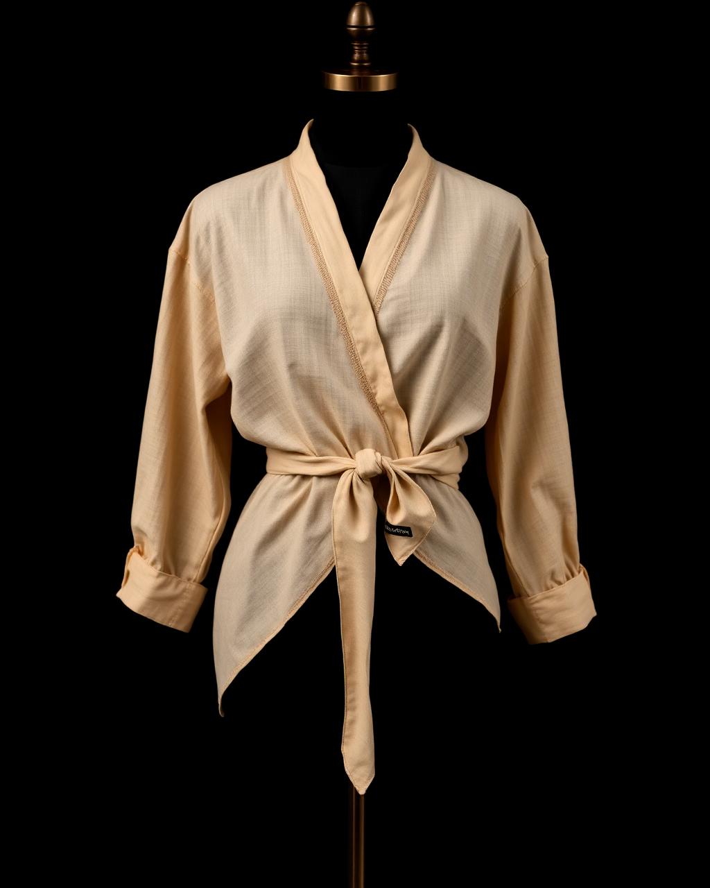 Asymmetric Wrap Shirt design board