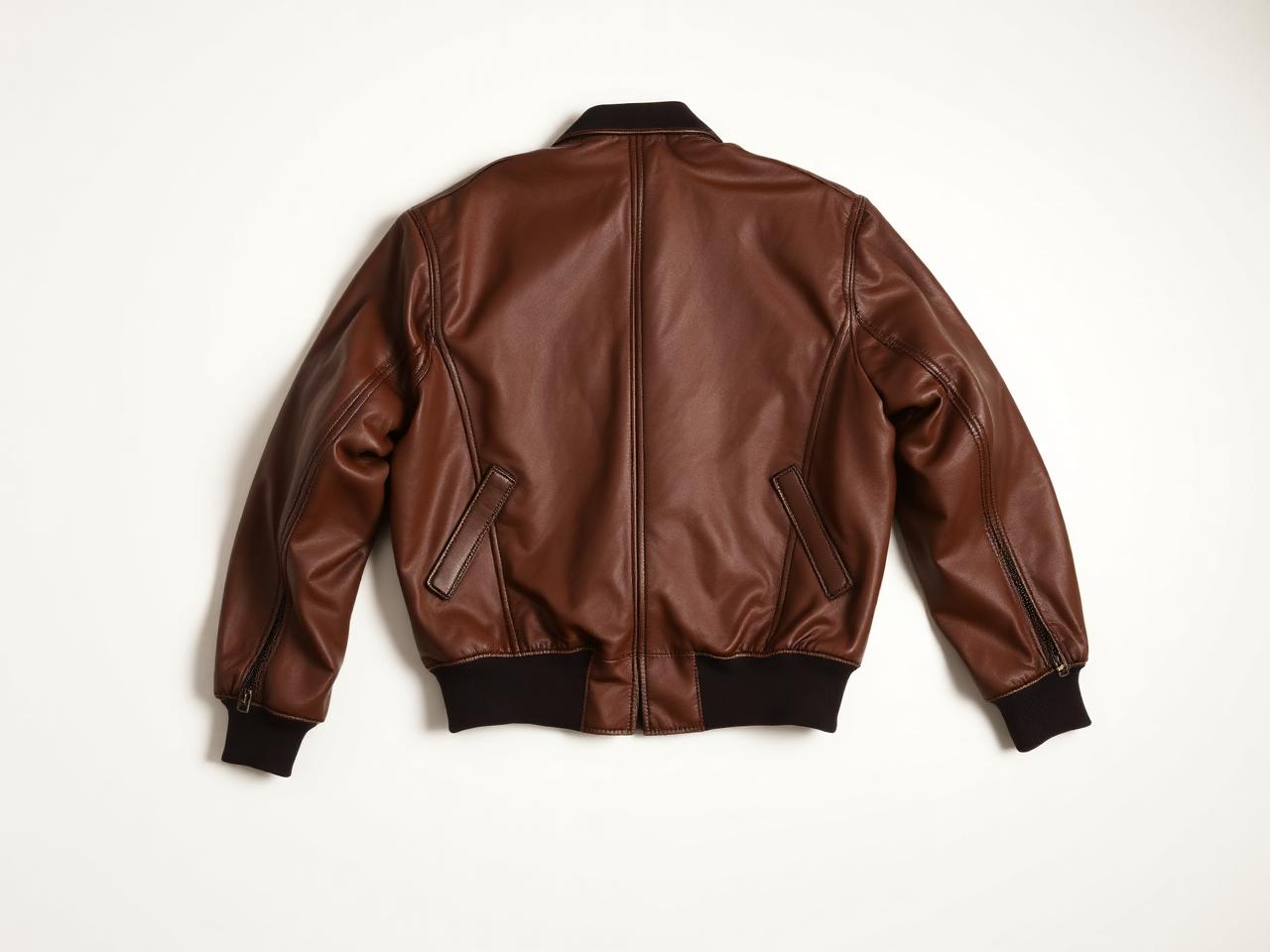 Vintage leather bomber jacket auction lot
