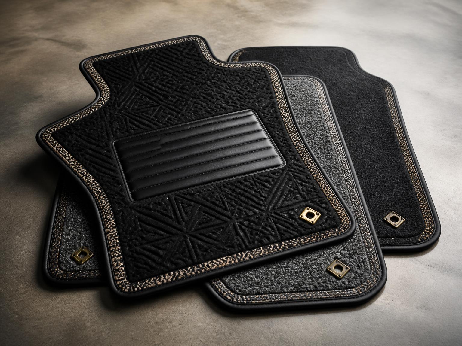 Floor Mats — Zipper Vibe Bazin Riche accent cover