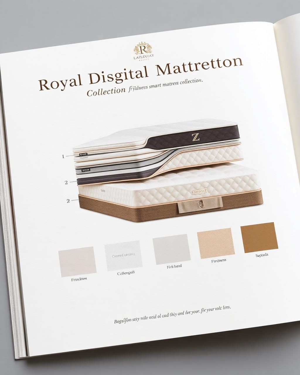 Layer mapping on the Royal Digital Mattress Collection design board
