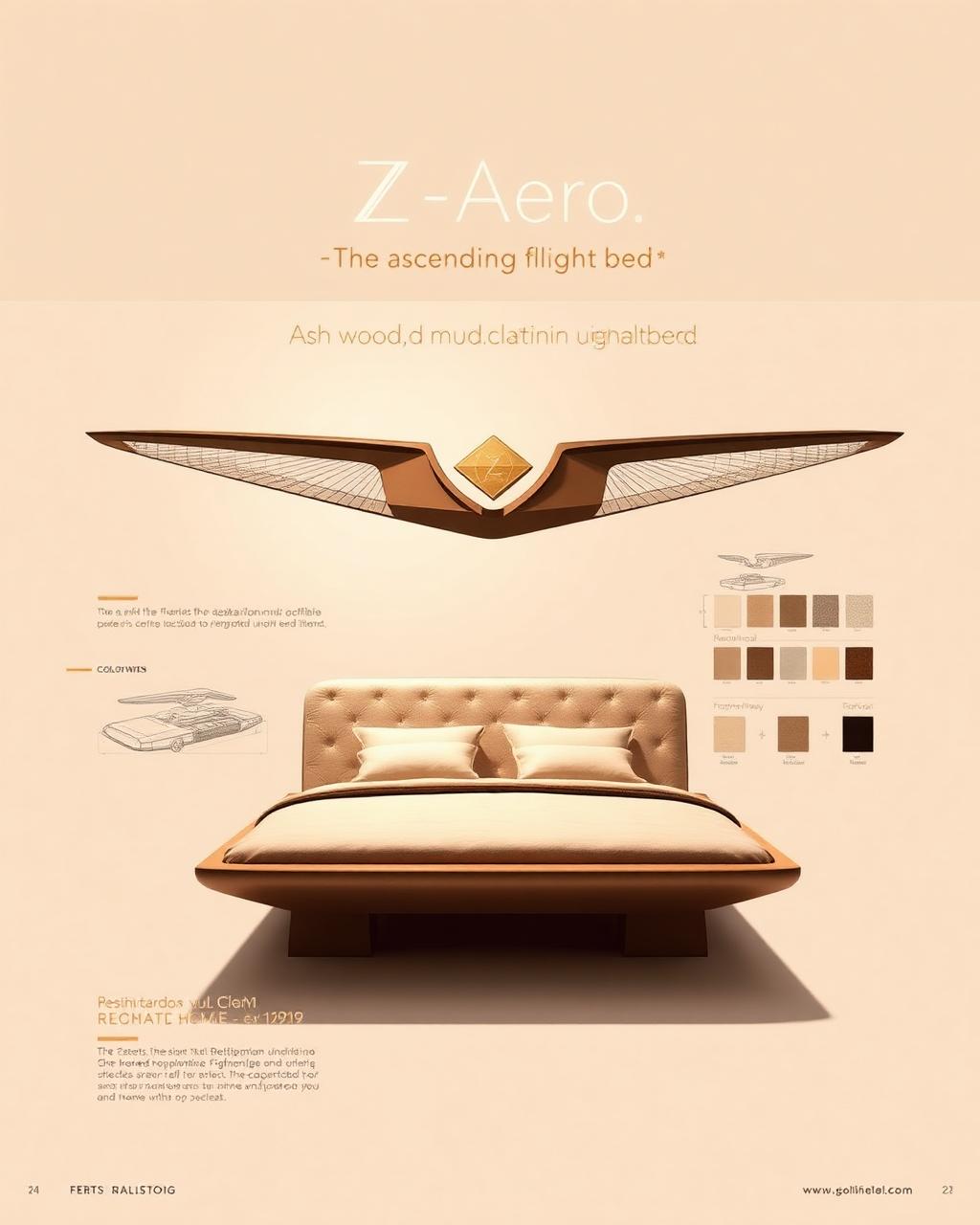 Halo under-light on the Z-Aero™ Ascending Flight Bed design board
