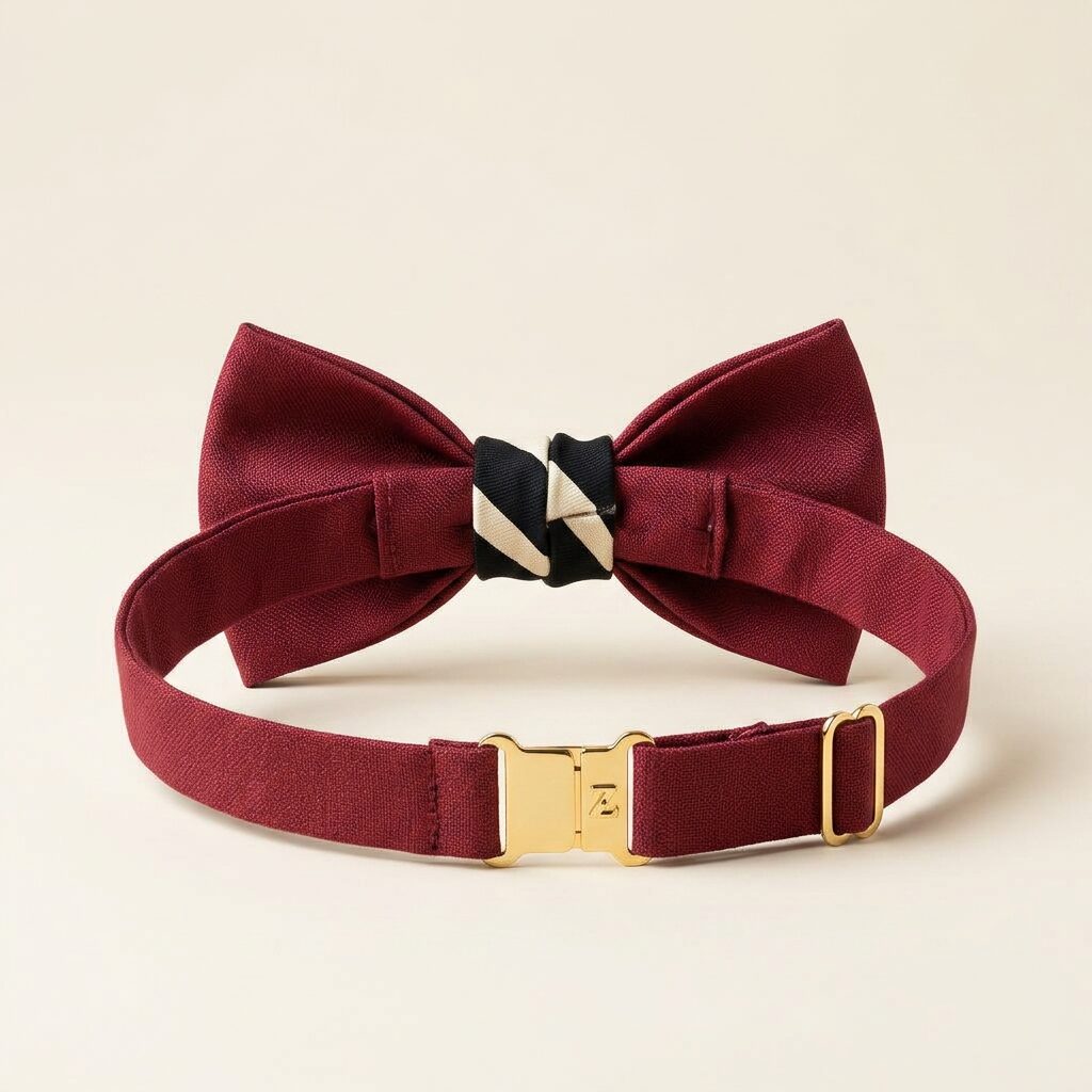 Ceremony Bow Tie — Men, 04 Back (view 4 of 7). Back view: rear panel, stitch lines and any slip pocket.