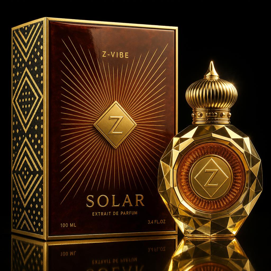 Solar — Z-VIBE Amber Solaire — Volume 2 flacon and presentation box