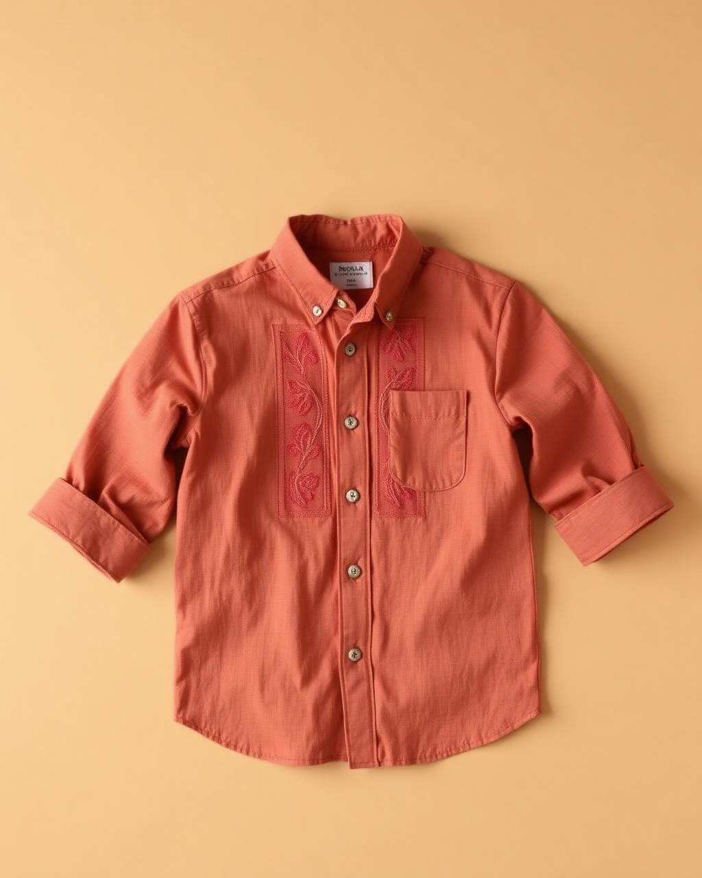 Clay Courage — Boys — House · Z-Vibe Children Linen Heritage™ seven-view specification plate; showing 01 Front, 02 Left, 03 Right, 04 Back, 05 Interior, 06 Inner tags, 07 Fabric detail. — 01 Front, Clay