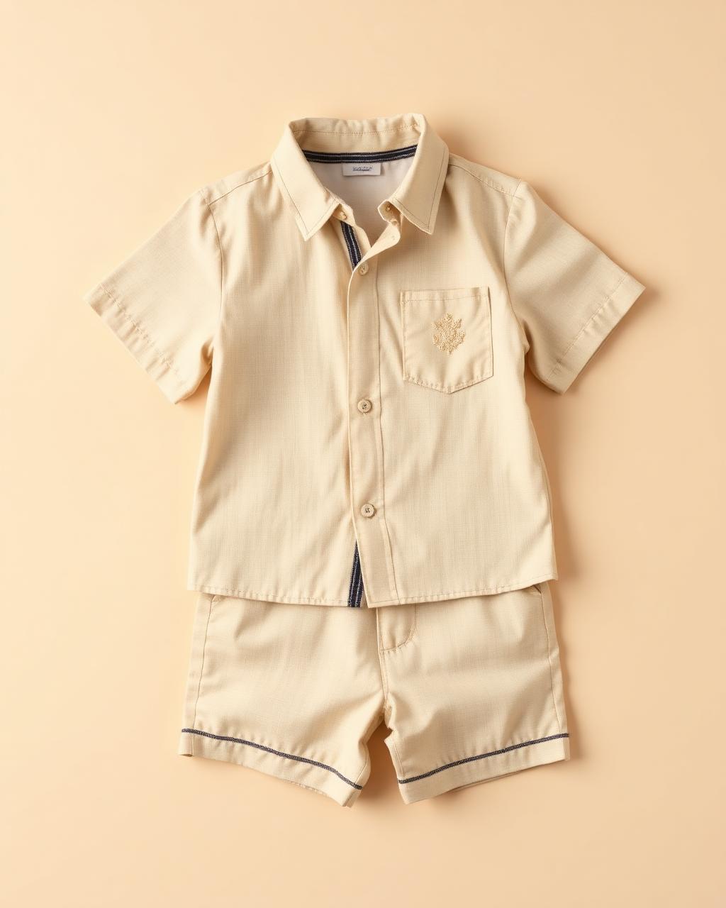 Desert Explorer — Boys — House · Z-Vibe Children Linen Heritage™ seven-view specification plate; showing 01 Front, 02 Left, 03 Right, 04 Back, 05 Interior, 06 Inner tags, 07 Fabric detail. — 01 Front, Desert Sand