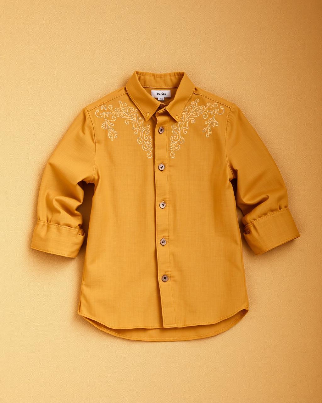 Mustard Hero — Boys — House · Z-Vibe Children Linen Heritage™ seven-view specification plate; showing 01 Front, 02 Left, 03 Right, 04 Back, 05 Interior, 06 Inner tags, 07 Fabric detail. — 01 Front, Mustard