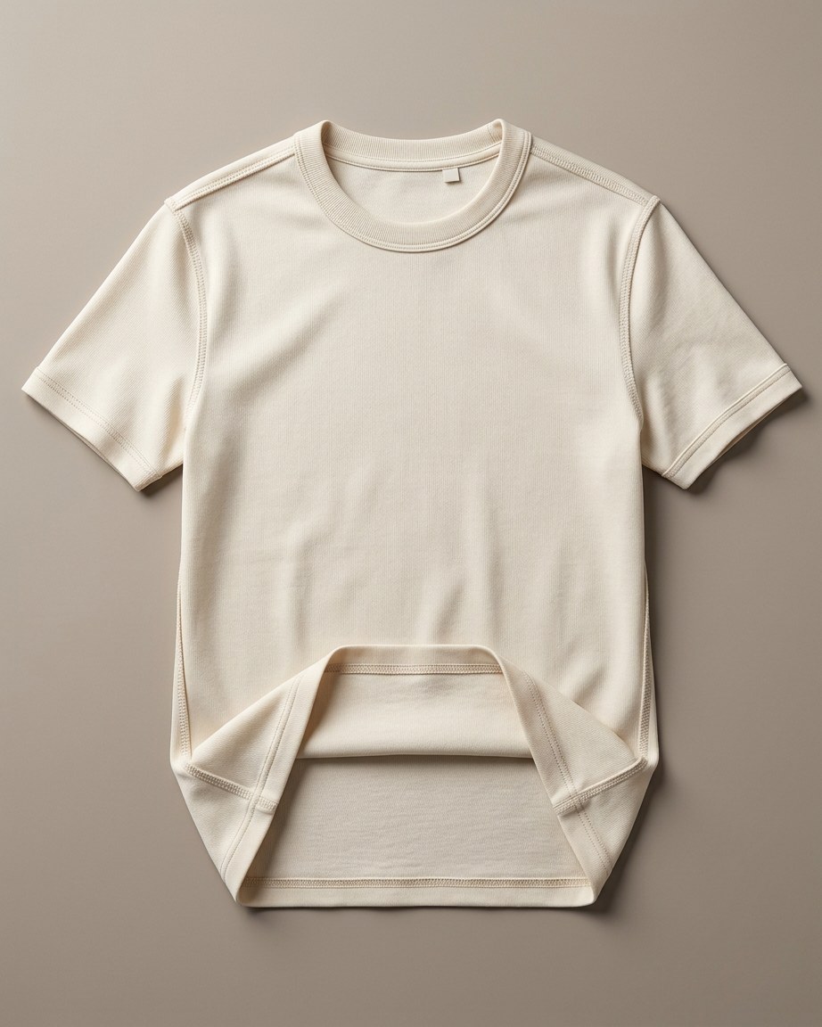 Classic Linen Tee — Men, 05 Interior (view 5 of 7). Interior: lining, facings and the concealed closure.