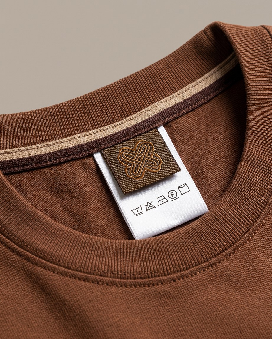 Coffee Culture Tee — Men, 06 Inner tags (view 6 of 7). Inner tags: size scale, atelier reference and care instructions.