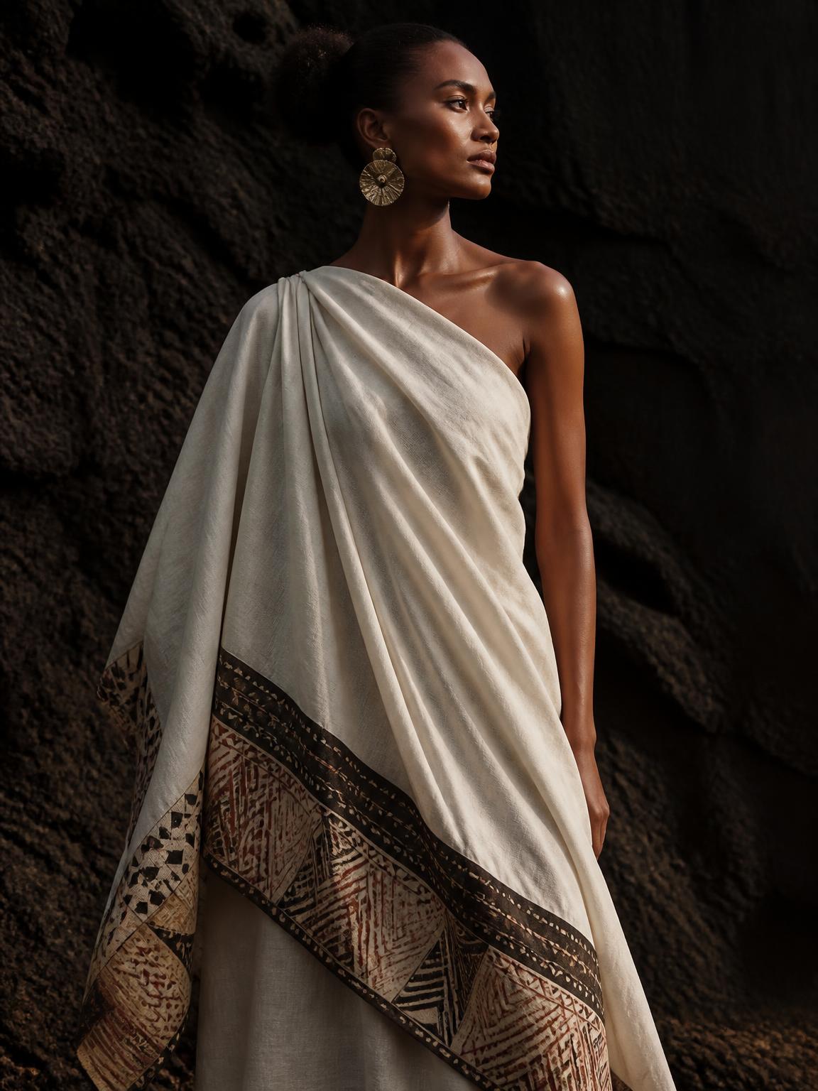Pacific Collection cover — tapa barkcloth and resort cotton