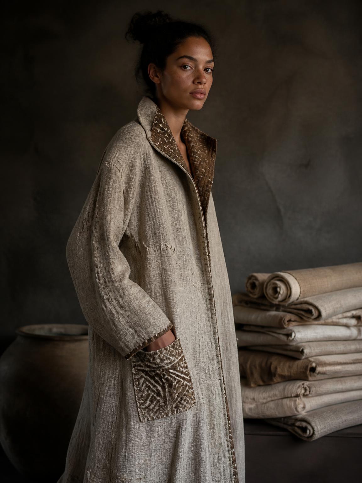 Sustainable Collection cover — deadstock cotton and natural dye linen