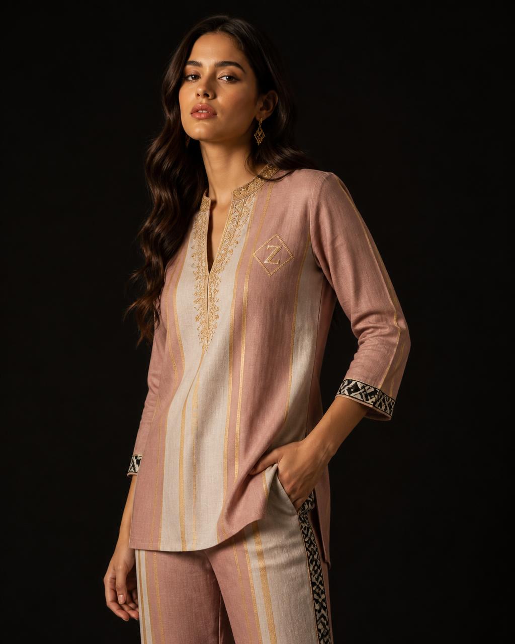 Clay Pink Edition — worn view of the collection look