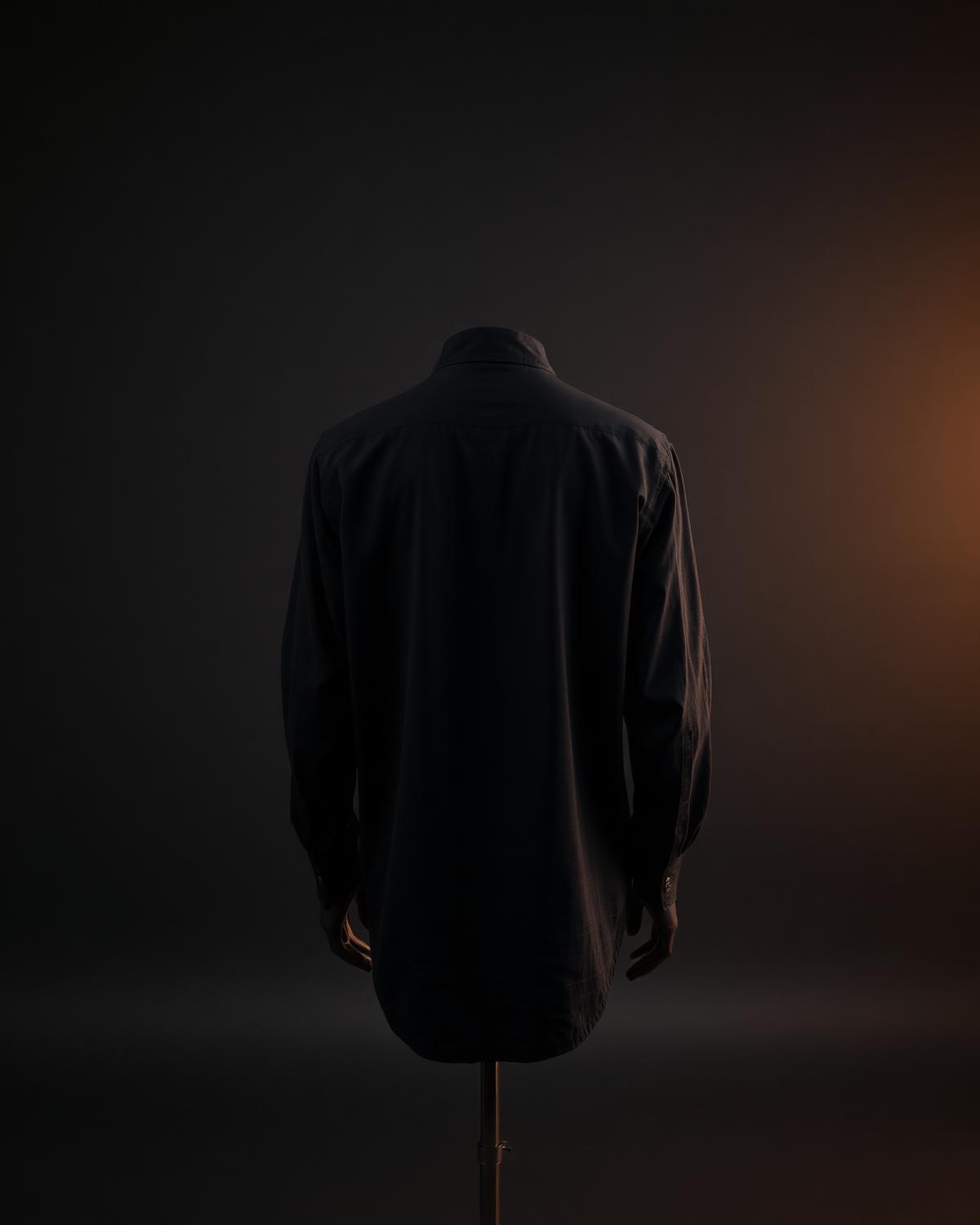 Crown Zip Shirt — Men, 04 Back (view 4 of 7). Back view: yoke, centre seam and the hem finish.