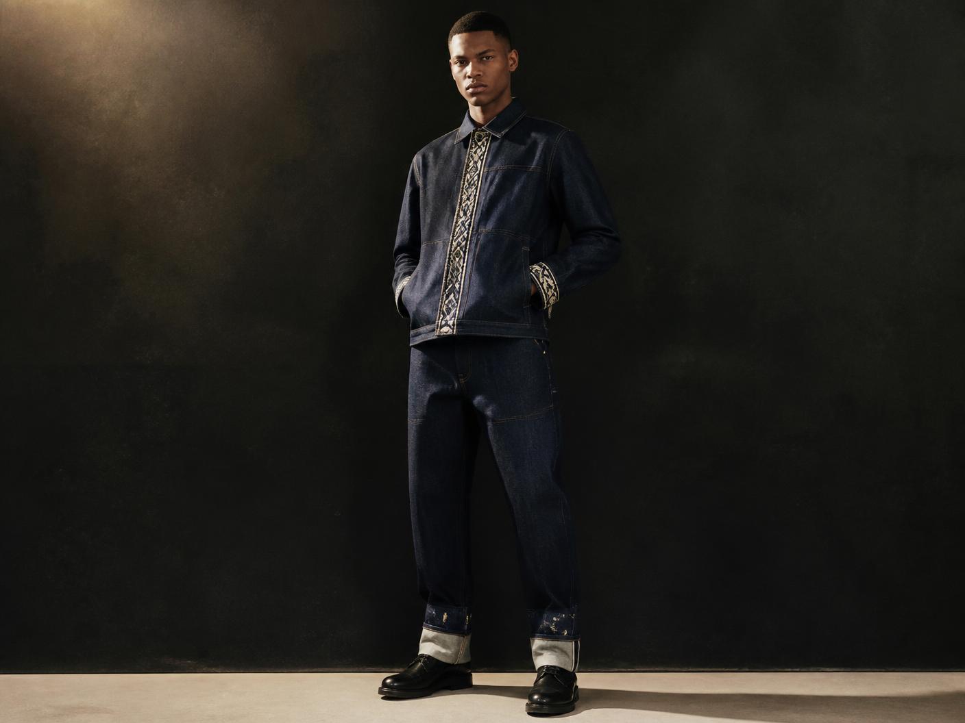 Denim + Bogolan mudcloth