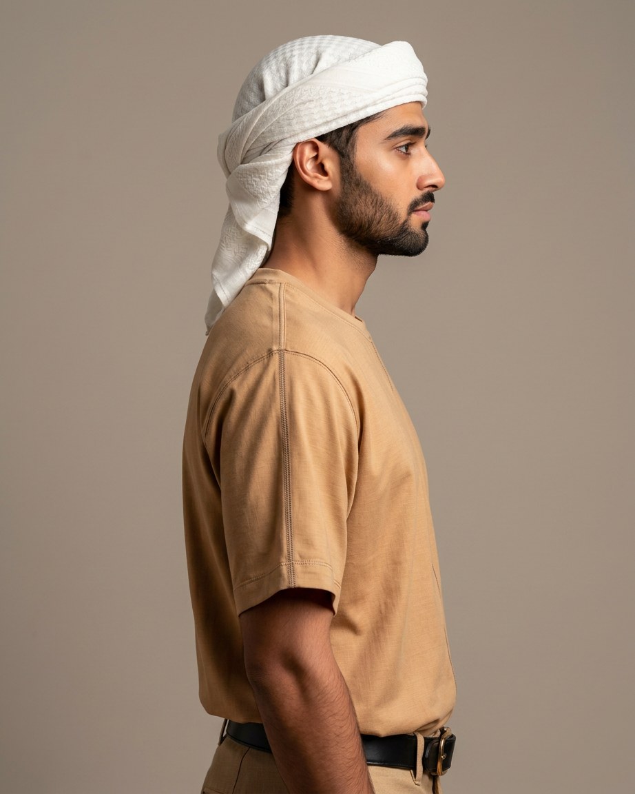 Desert Line Tee — Men, 03 Right (view 3 of 7). Right profile: waist shaping, pocket line and the house Z mark.