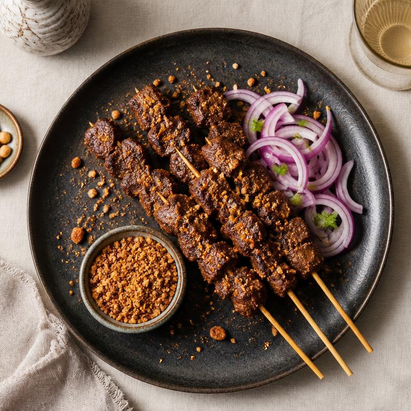 Suya Skewers, Peanut Crust — Saturday, Sep 19