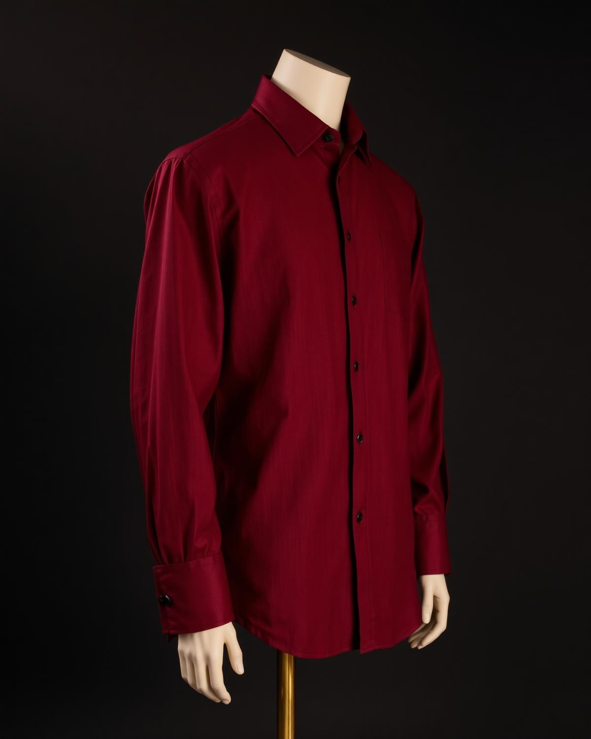 Dual Heritage Shirt — Men, 02 Left (view 2 of 7). Left profile: shoulder line, sleeve fall and the outer seam trim.