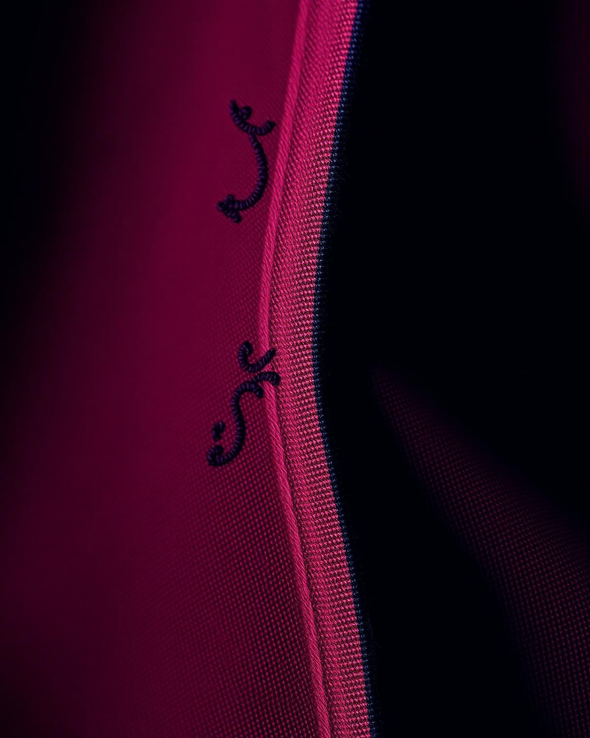 Dual Heritage Shirt — Men, 07 Fabric detail (view 7 of 7). Fabric detail: close study of the cloth, hand-printed mudcloth motif and stitching.