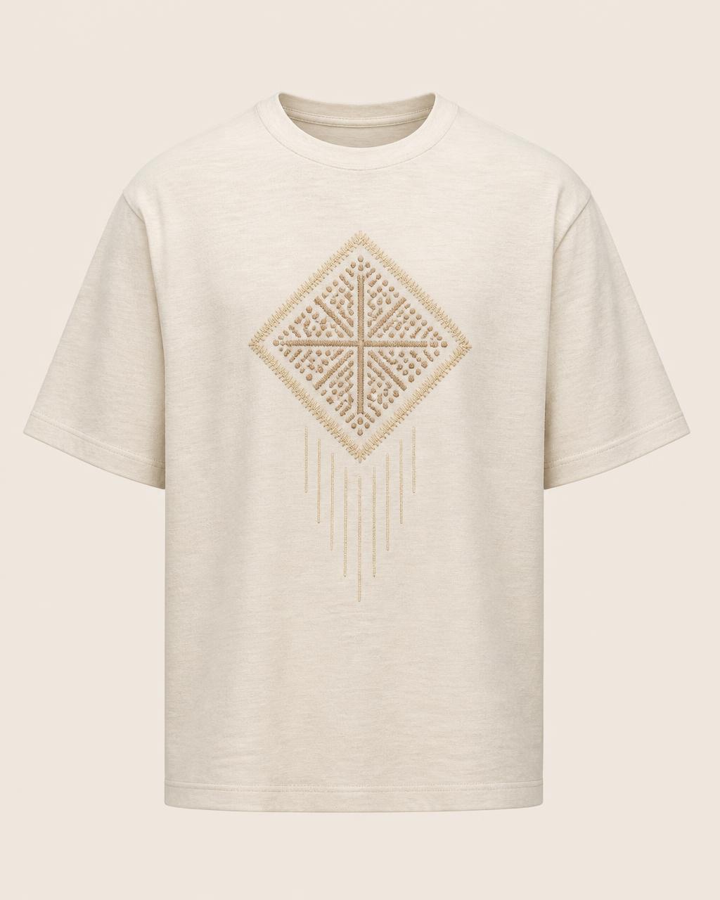Ecru Medallion Tee design board
