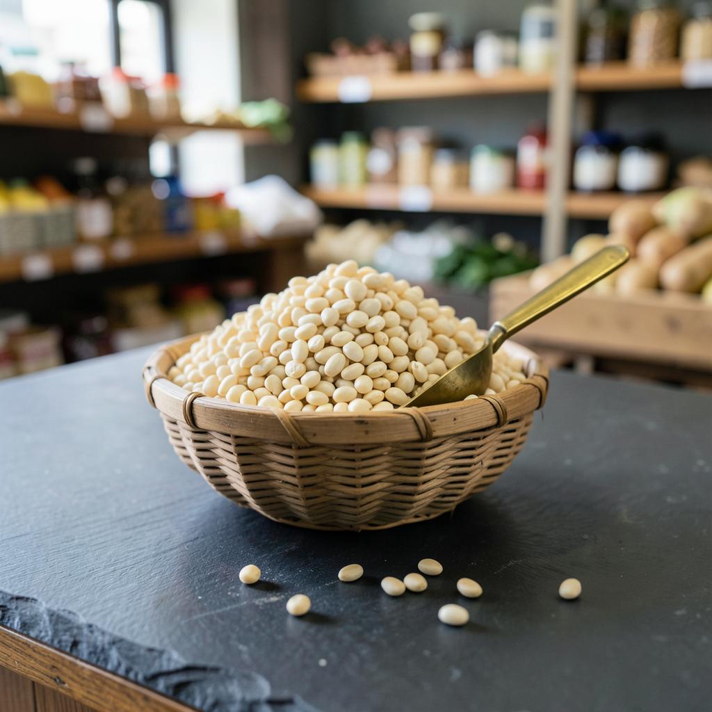 Ground egusi seeds — pantry item photographed by the store