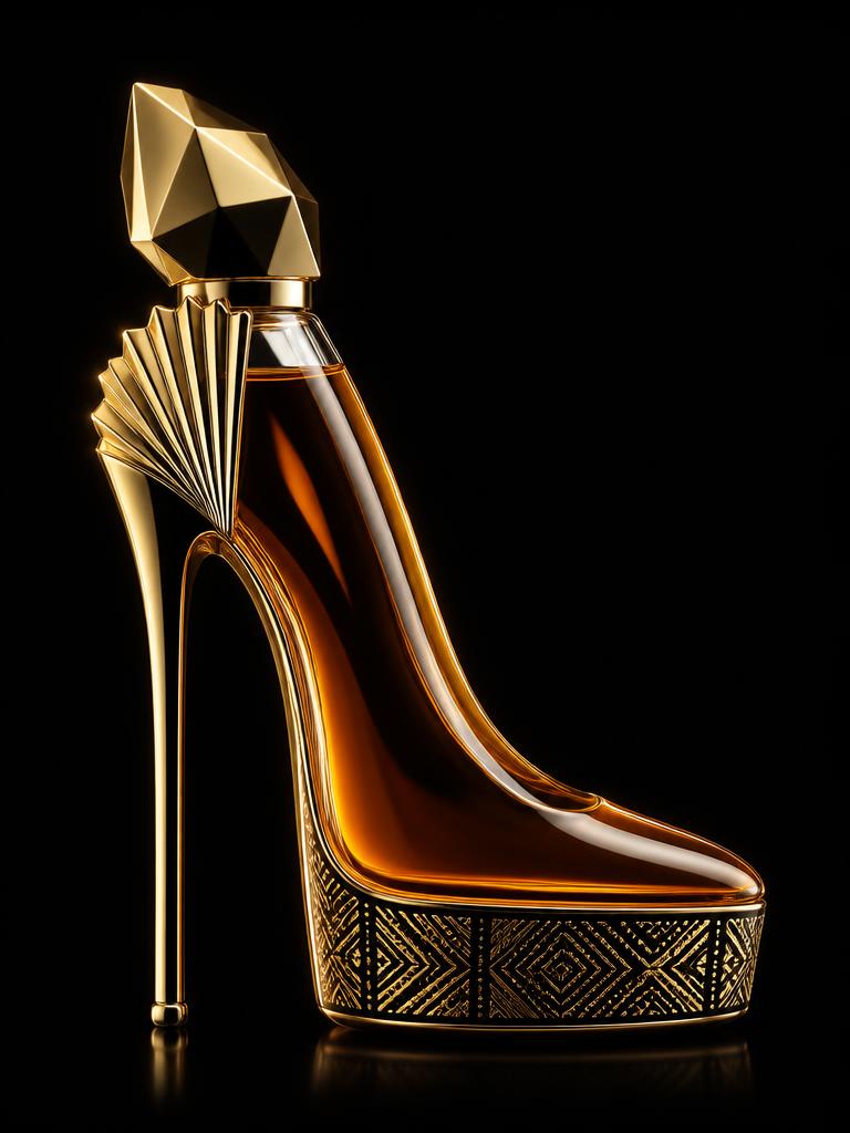 Solar heel flacon, left profile