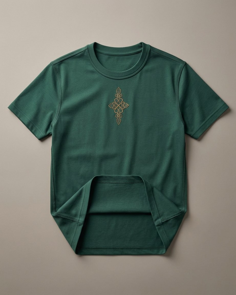 Forest Spirit Tee — Men, 05 Interior (view 5 of 7). Interior: lining, facings and the concealed closure.