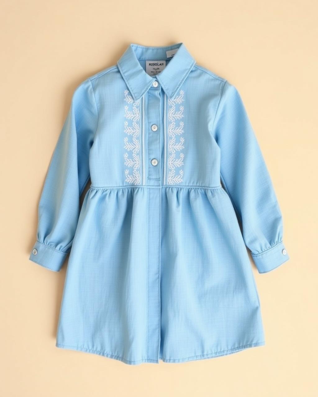 Ocean Breeze — Girls — House · Z-Vibe Children Linen Heritage™ seven-view specification plate; showing 01 Front, 02 Left, 03 Right, 04 Back, 05 Interior, 06 Inner tags, 07 Fabric detail. — 01 Front, Ocean Blue