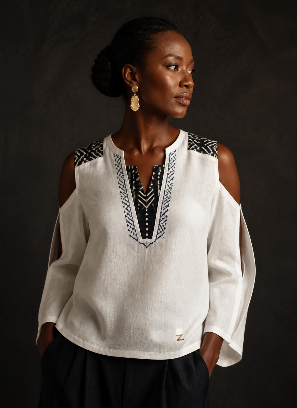 Heritage Bloom Blouse design board