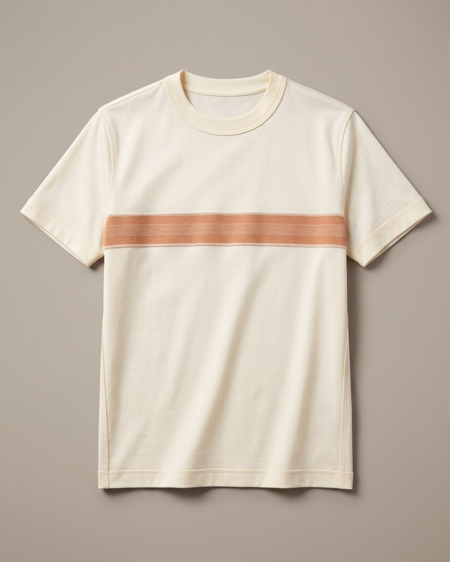 Heritage Stripe Tee — Men, 05 Interior (view 5 of 7). Interior: lining, facings and the concealed closure.