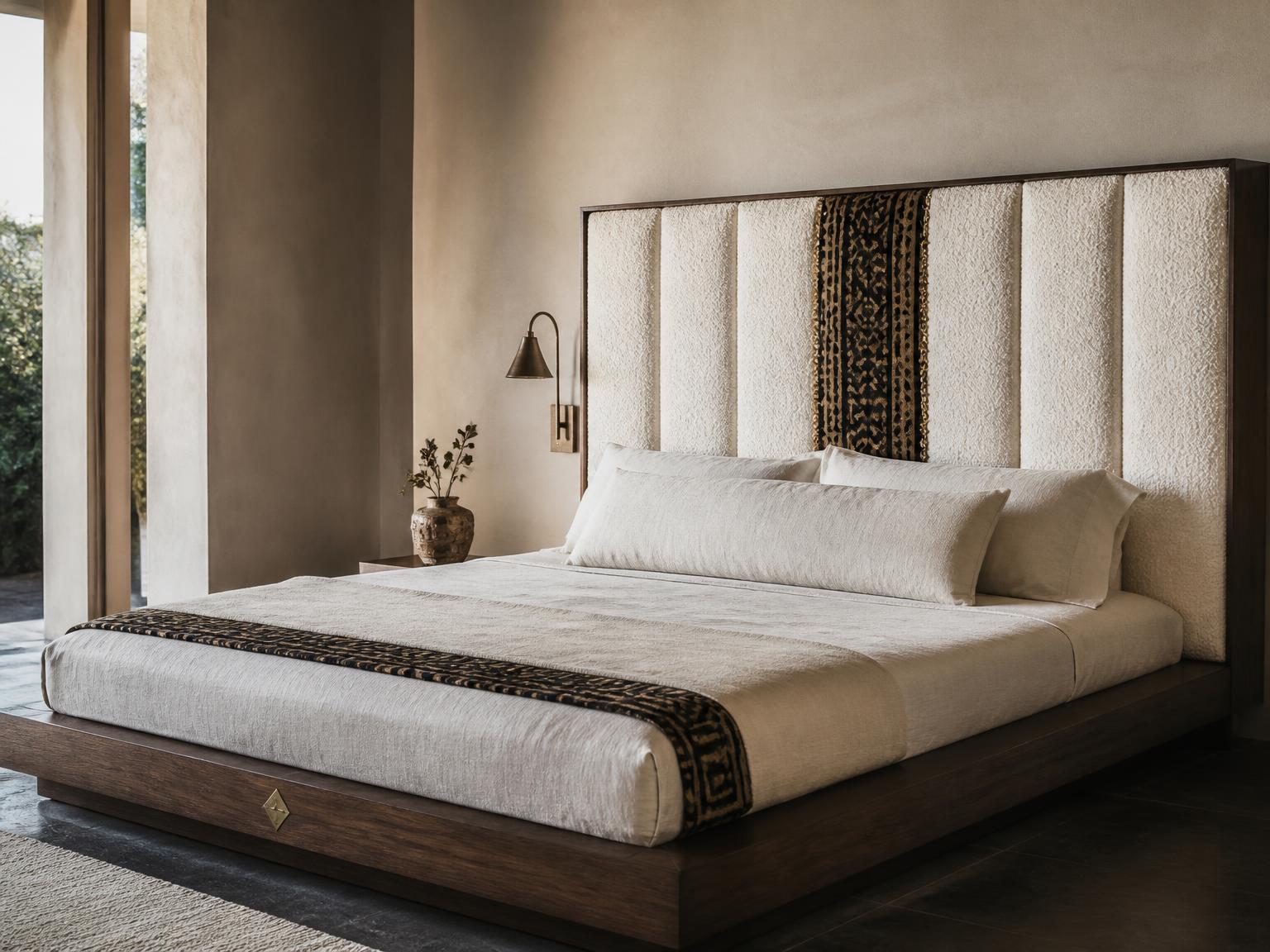 Bed Frames — Zipper Vibe Bazin Riche accent cover