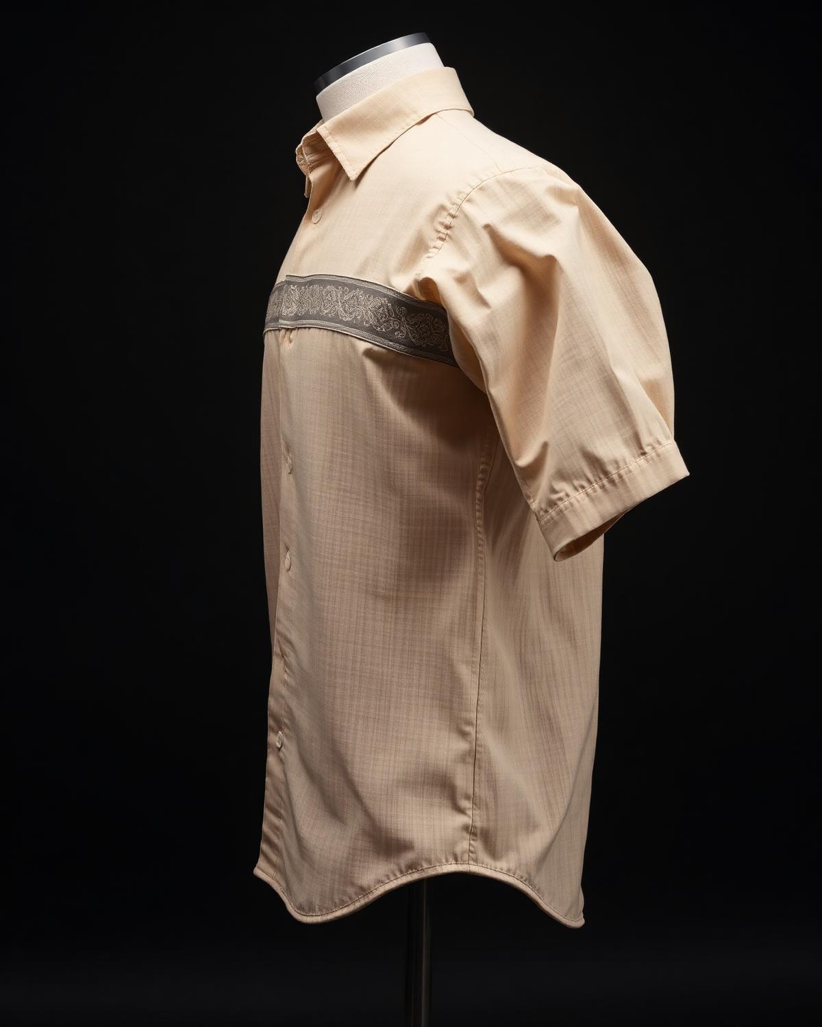 Horizon Band Shirt — Men, 03 Right (view 3 of 7). Right profile: waist shaping, pocket line and the house Z mark.