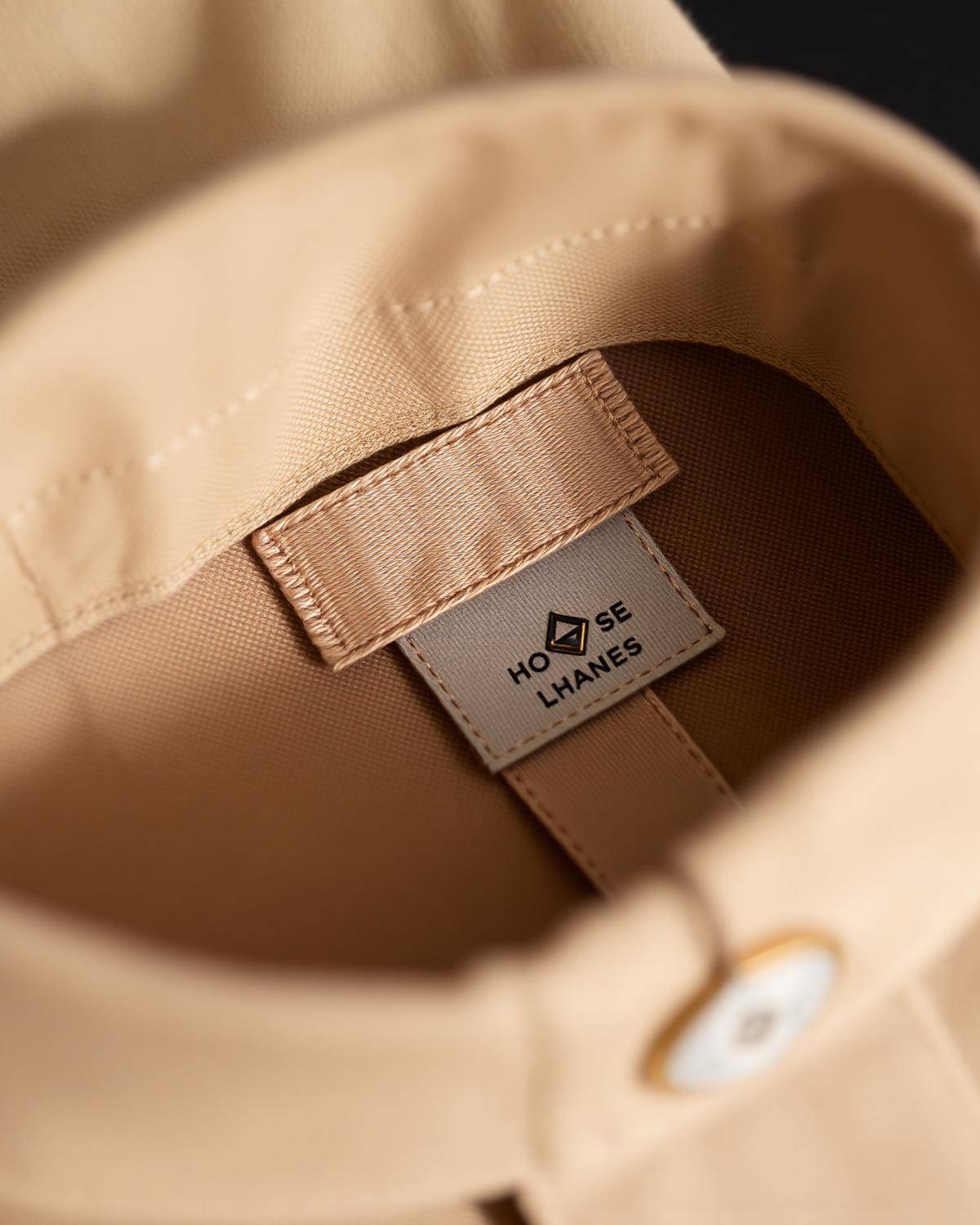 Horizon Band Shirt — Men, 06 Inner tags (view 6 of 7). Inner tags: size scale, atelier reference and care instructions.