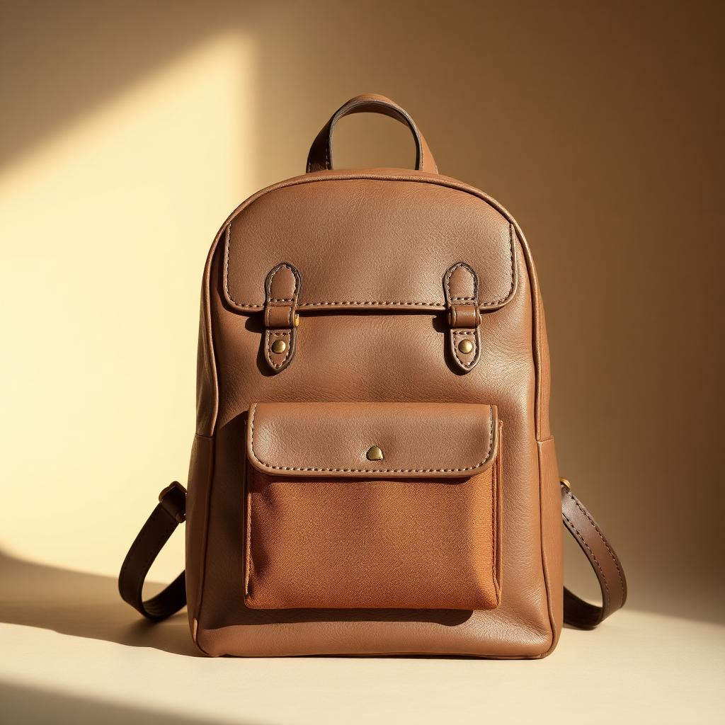 Heritage School Backpack · Kids — Boys — House · Z-Vibe Leather Collection™ seven-view specification plate; showing 01 Front, 02 Left, 03 Right, 04 Back, 05 Interior, 06 Inner tags, 07 Fabric detail. — 01 Front, Taupe