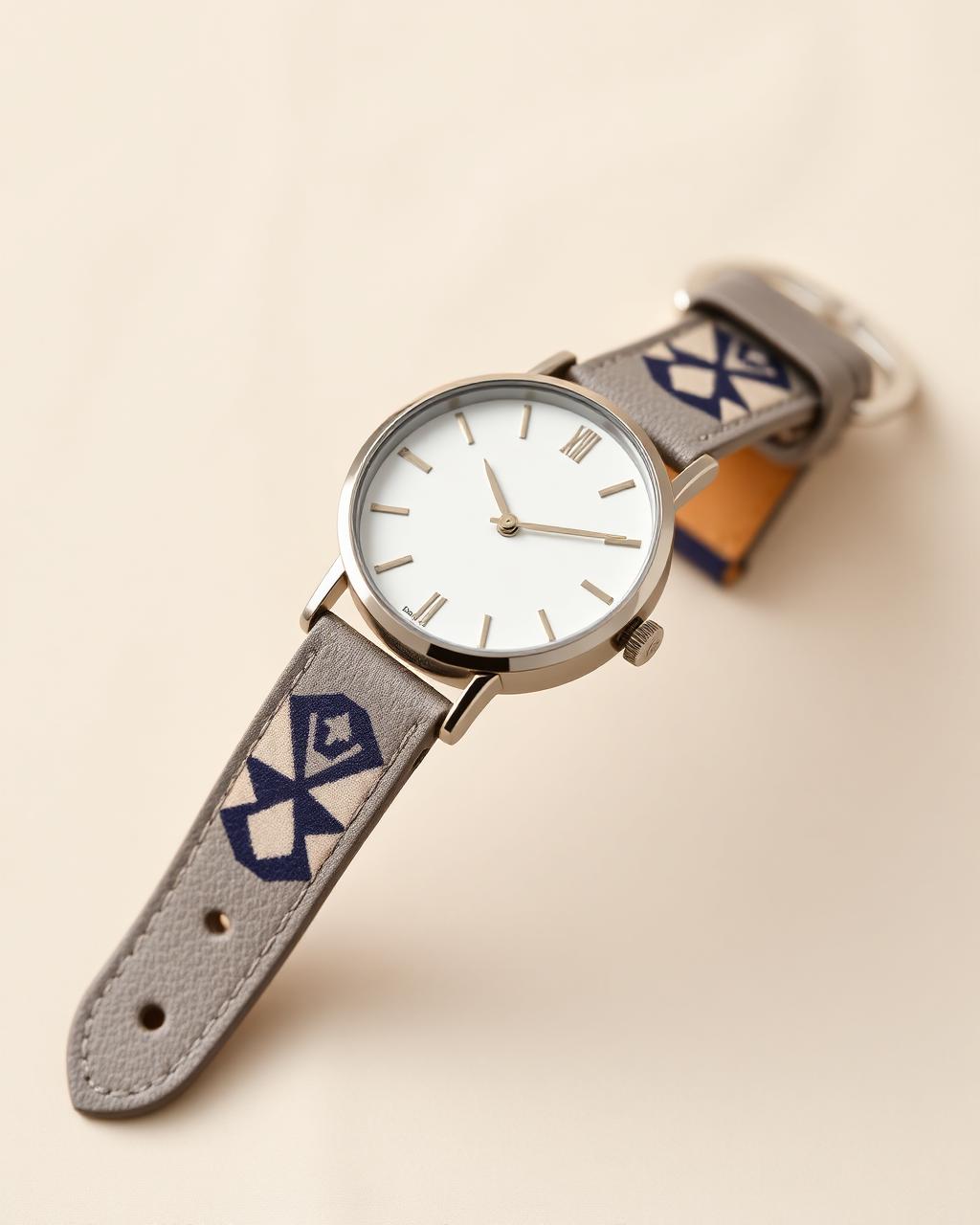 Heritage Watch · Kids — Boys — House · Z-Vibe Leather Collection™ seven-view specification plate; showing 01 Front, 02 Left, 03 Right, 04 Back, 05 Interior, 06 Inner tags, 07 Fabric detail. — 01 Front, Stone Grey